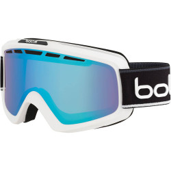 GOGGLE NOVA II MATTE WHITE & BLACK NEON POLARIZED AURORA