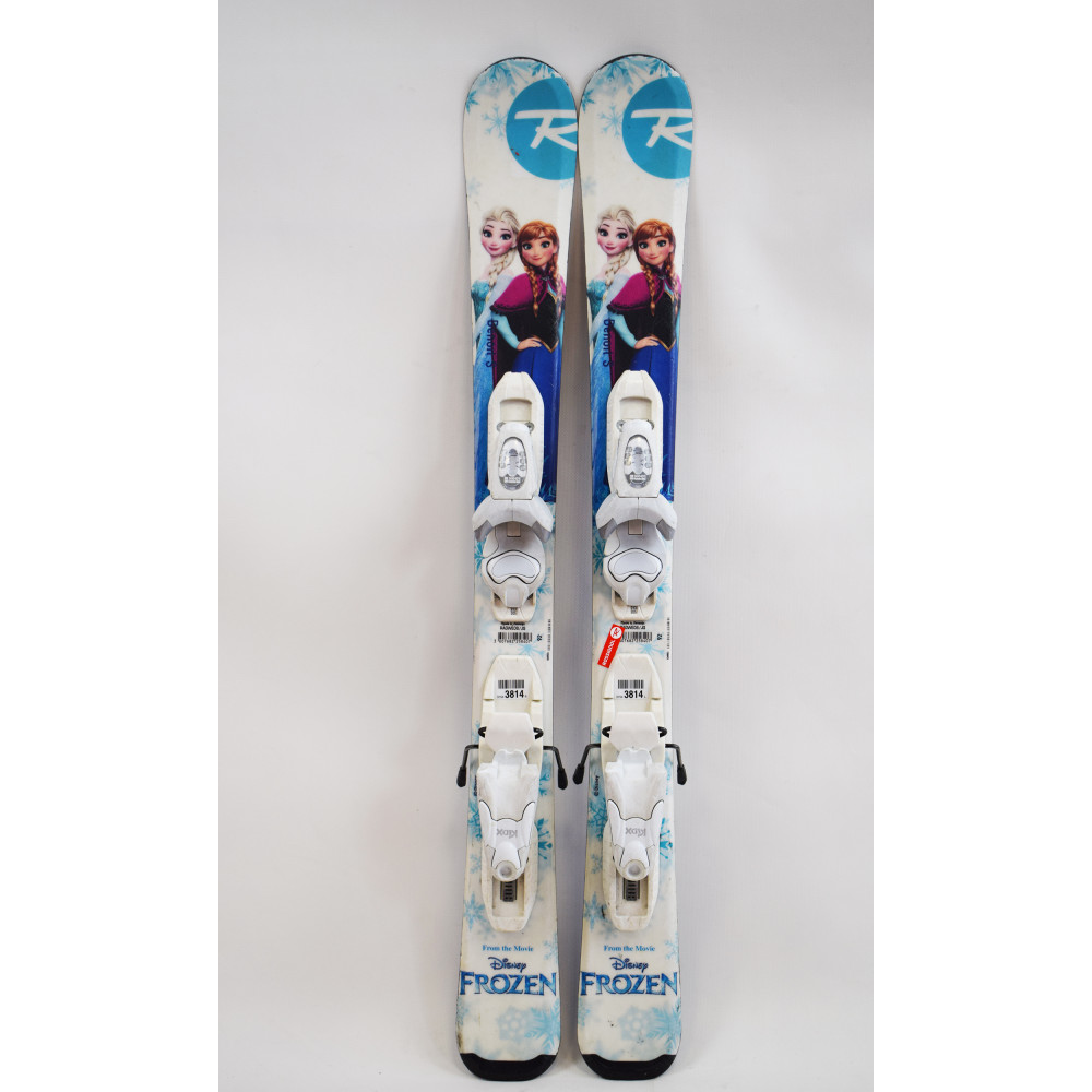 SKI FROZEN + BINDINGS KID-X 4 B76 WHITE/SILVER 