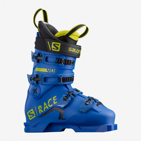 SALOMON SKI BOOTS S/RACE 90 RACE BLUE/ACID GREEN - Easy Gliss