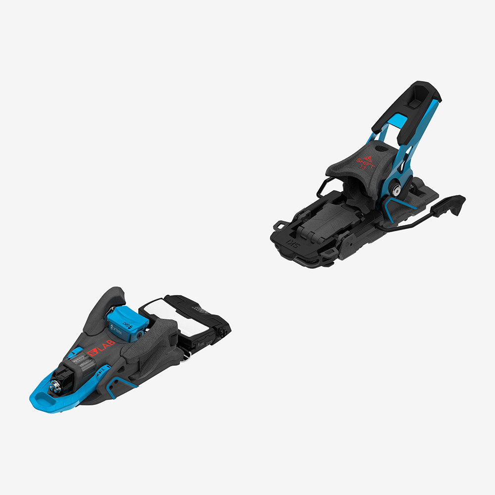 SKI QST 92 GREY/YELLOW + BINDUNGEN SALOMON LAB SHIFT MNC 13 BLACK/BLUE SH100