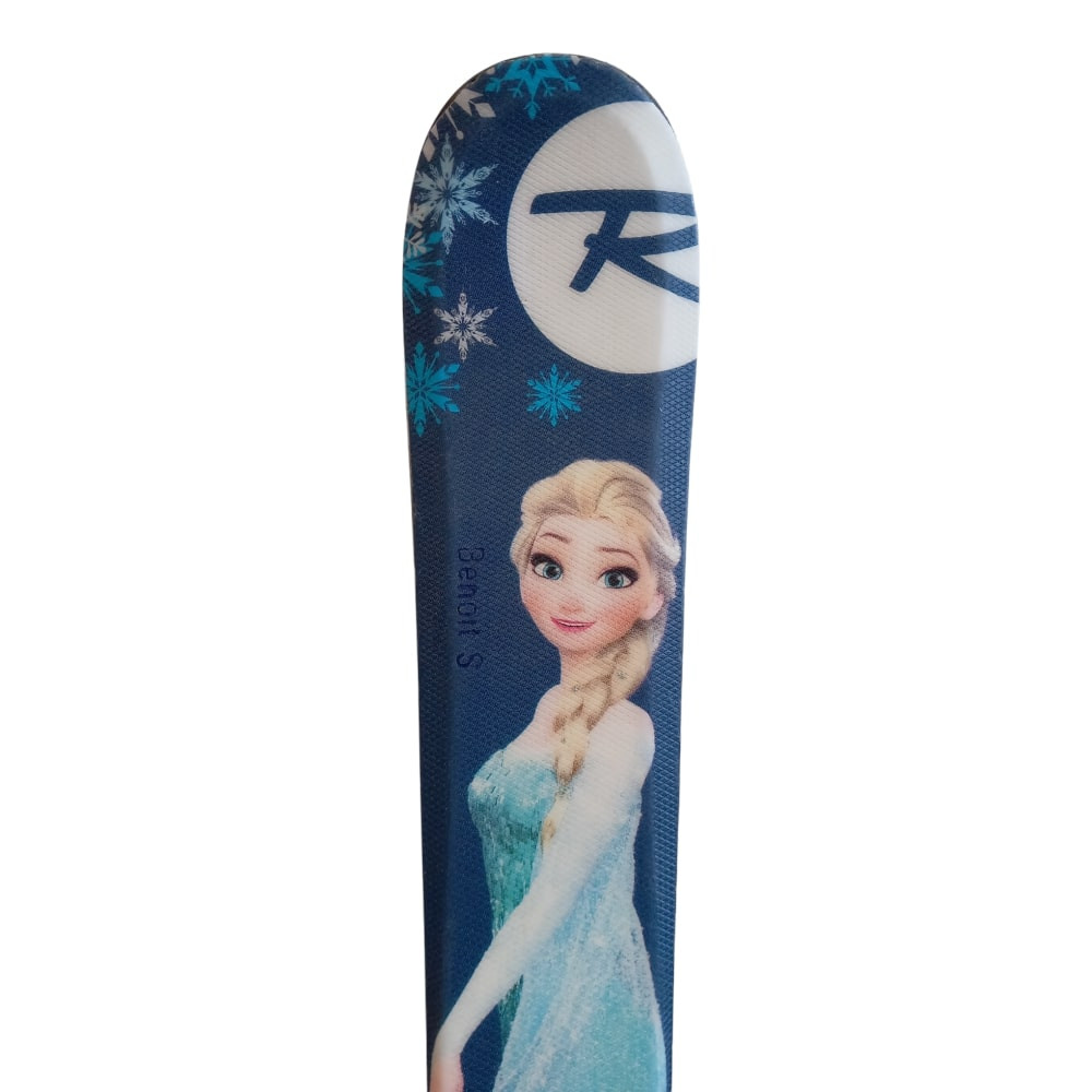 ESQUÍ FROZEN + FIJACIONES KID-X 4 B76 WHITE/SILVER 