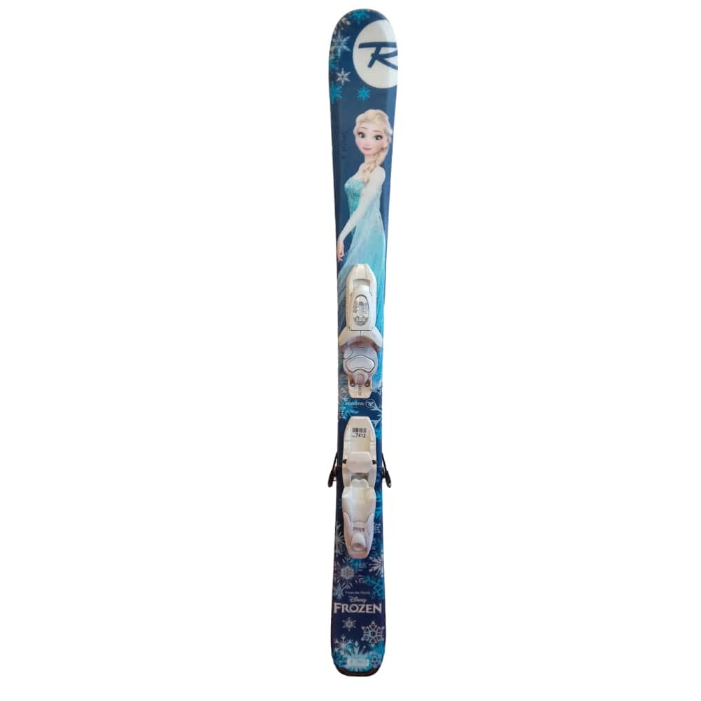 ESQUÍ FROZEN + FIJACIONES KID-X 4 B76 WHITE/SILVER 