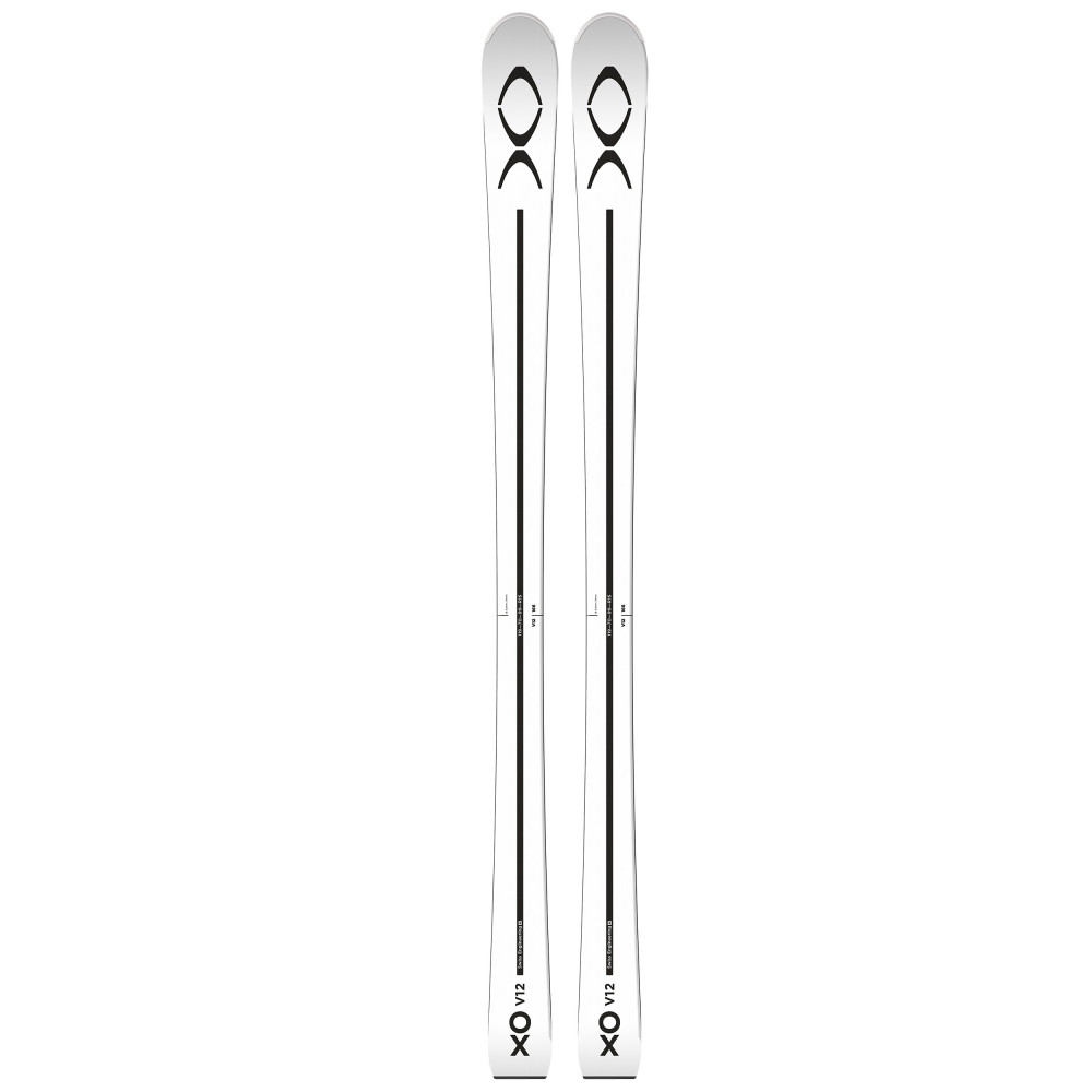 SKI XO V12 L WHITE BLACK + FIXATIONS MARKER GRIFFON 13 90MM BLACK