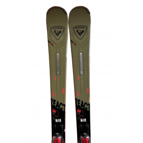 SKI REACT 8 C.A.M. + BINDINGS NX 12 K GW B80 BLK HOT RED