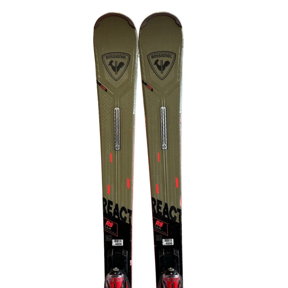 SKI REACT 8 C.A.M. + BINDUNGEN NX 12 K GW B80 BLK HOT RED