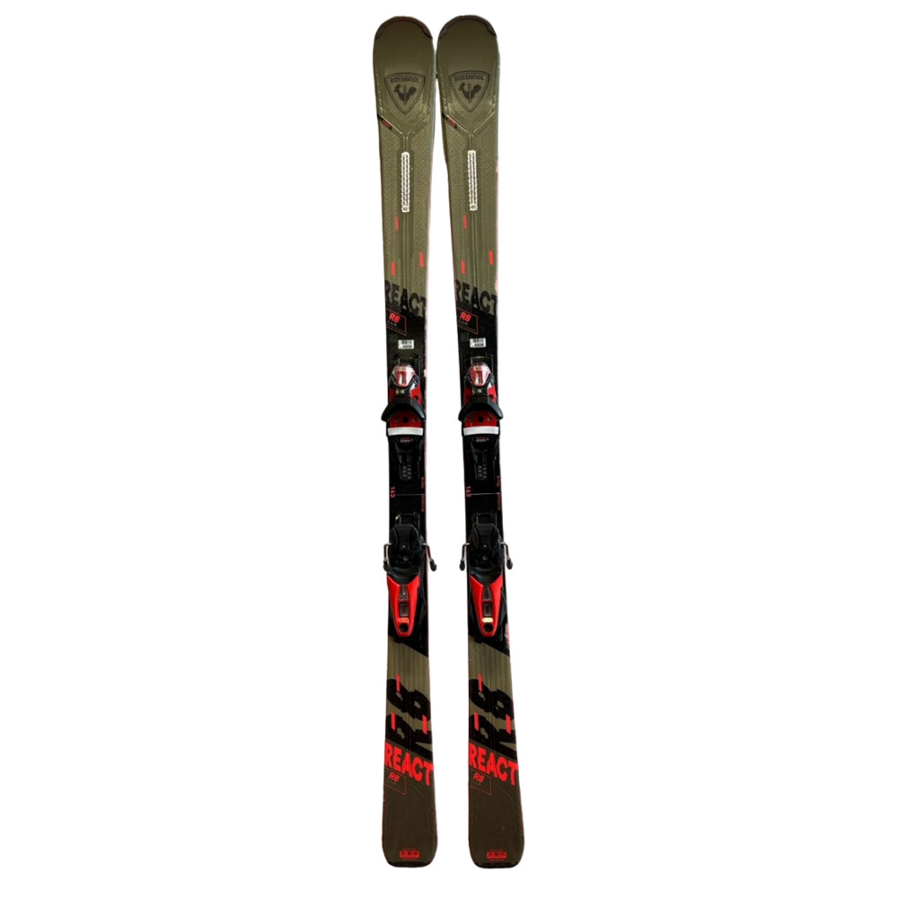 SKI REACT 8 C.A.M. + BINDINGS NX 12 K GW B80 BLK HOT RED