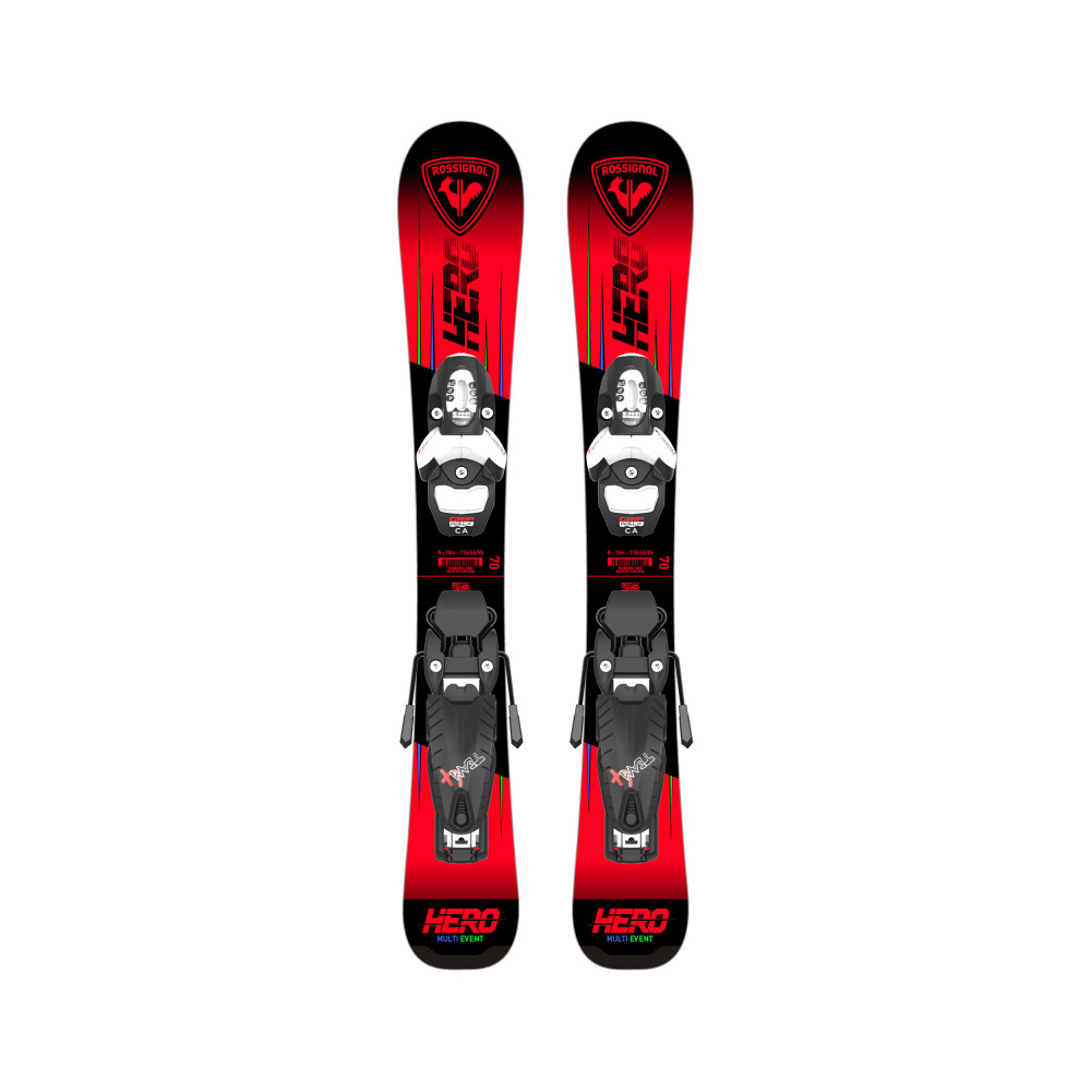 SKI HERO PRO PRE-DRILLED + BINDINGS TEAM 4 GW B76 BLACK