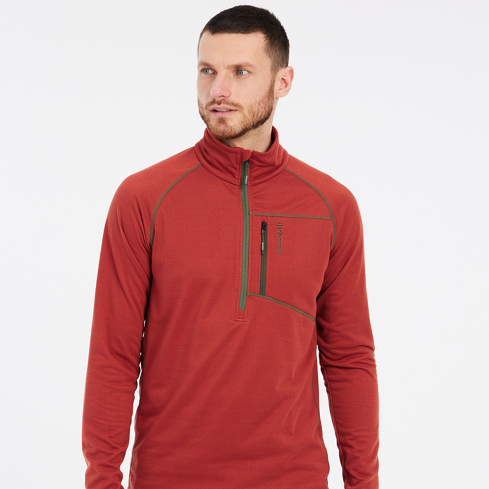 PULL PRTKODY 1/4 ZIP ACTIVE TOP BARN RED