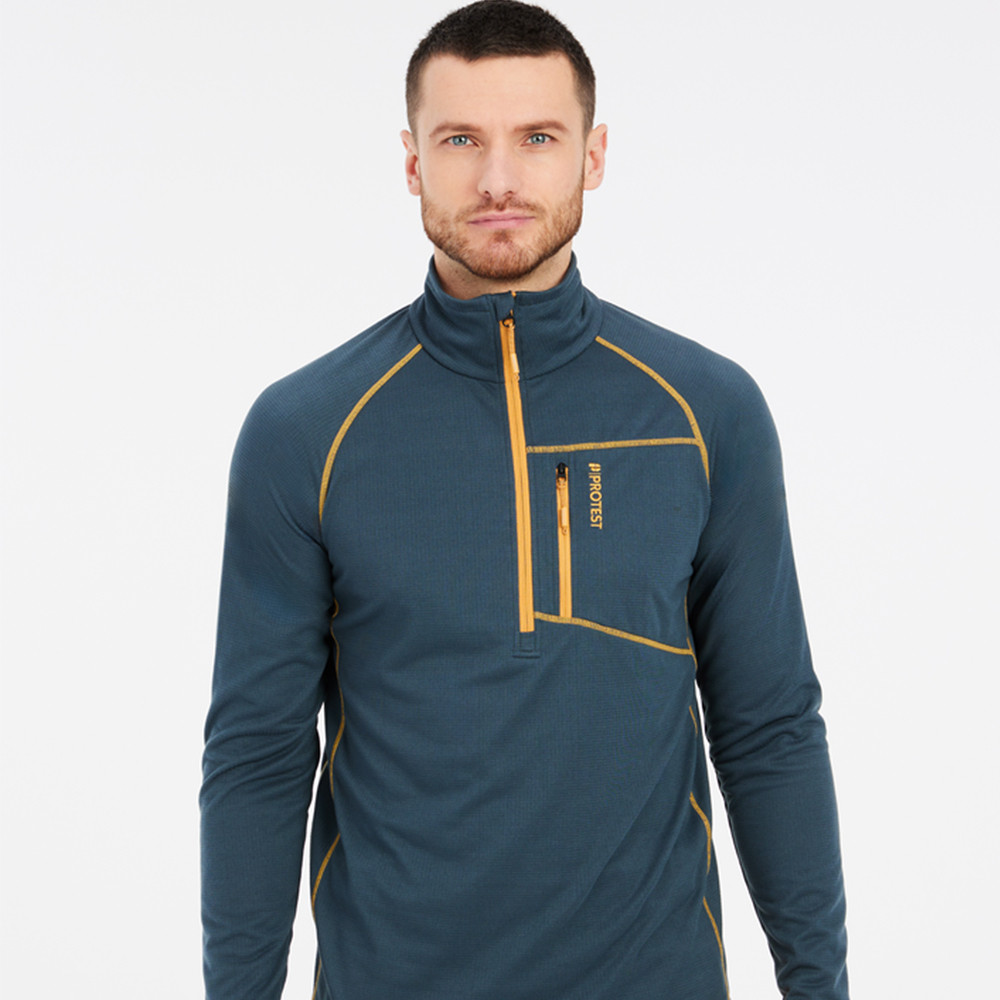 SUETER PRTKODY 1/4 ZIP ACTIVE TOP YALE BLUE