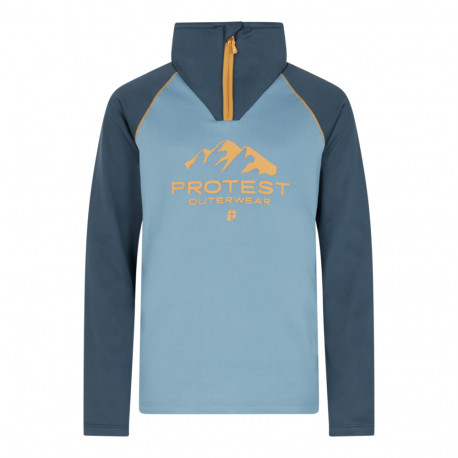 PULL PRTRAF JR 1/4 ZIP ACTIVE TOP STEEL BLUE