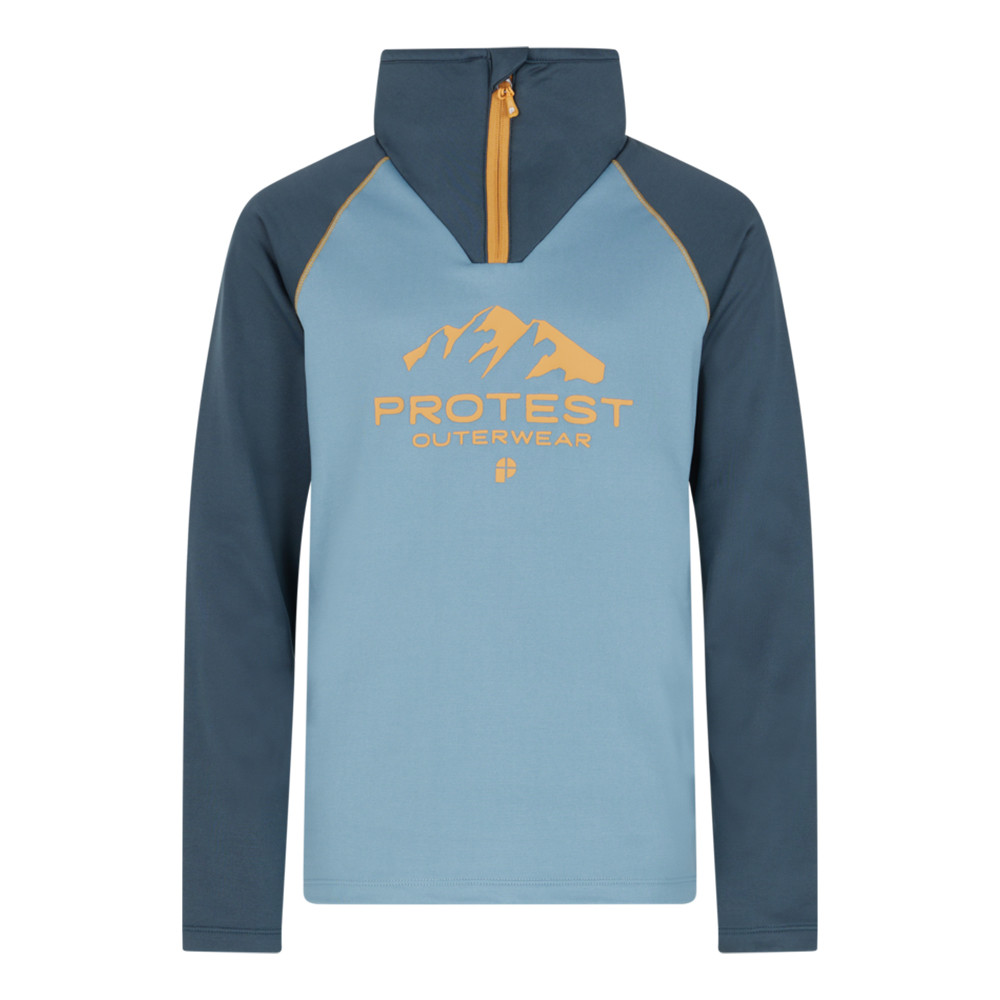 PULL PRTRAF JR 1/4 ZIP ACTIVE TOP STEEL BLUE