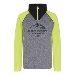 PULLOVER PRTRAF JR 1/4 ZIP ACTIVE TOP DARK GREY MELEE