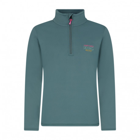 PULL PRTDESRA JR 1/4 ZIP ACTIVE TOP EVERGREEN