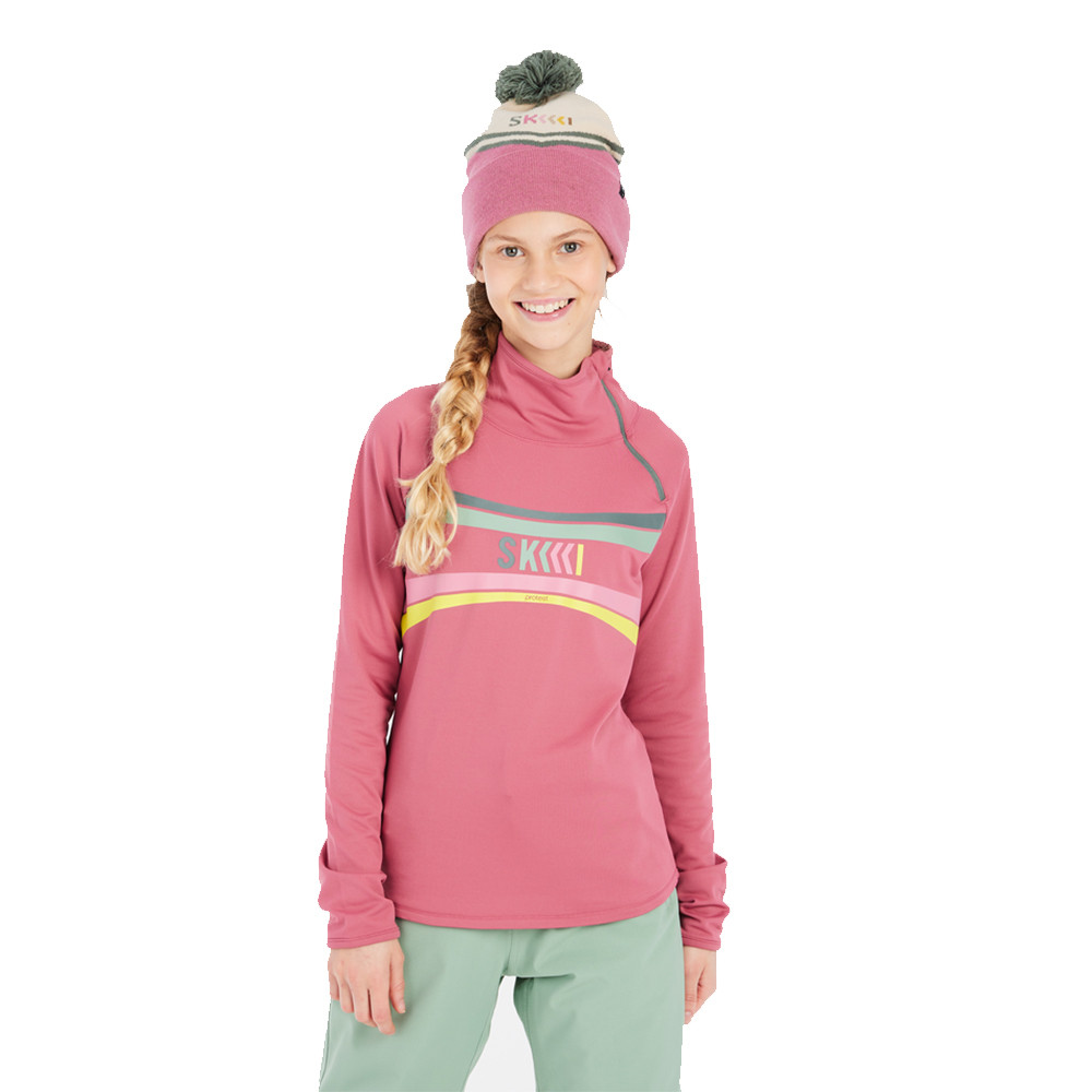 PULL PRTTUTTI JR 1/4 ZIP ACTIVE TOP ROSE DUST