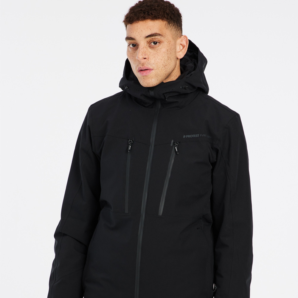 SKI JACKET PRTTIMOTHY TRUE BLACK