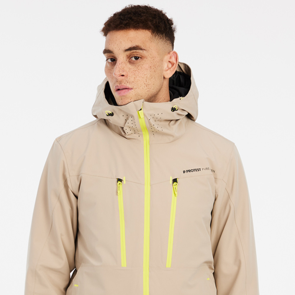 SKI JACKET PRTTIMOTHY BAMBOO BEIGE