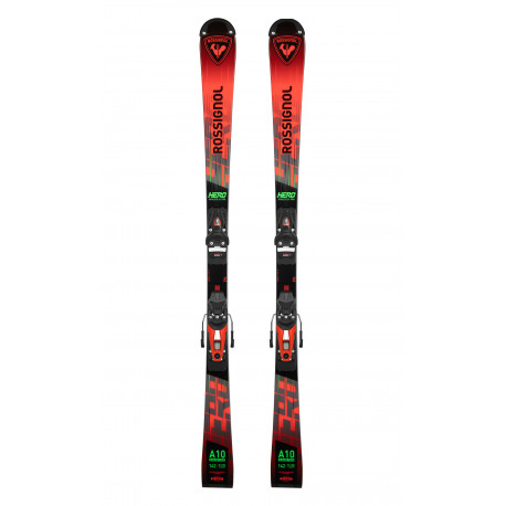 SCI HERO SL PRO 128-149 R21 PRO + ATTACCHI NX 10 GW B73 BLACK HOT RED