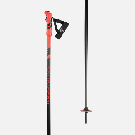 SKI POLES TACTIC CLIP BLACK RED