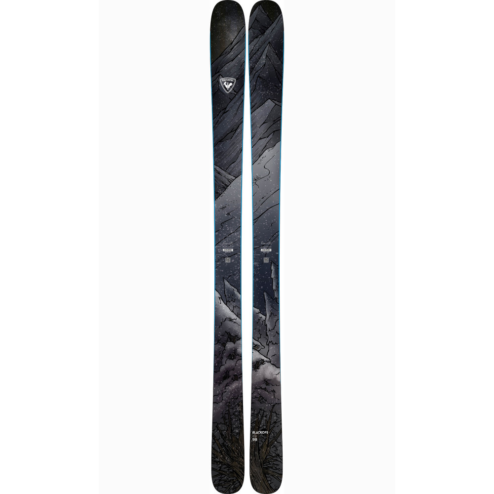 SKI BLACKOPS 98 + FIXATIONS MARKER SQUIRE 11 ID 100MM BLACK