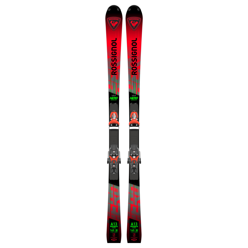 ESQUÍ HERO FIS SL FAC 165 R22 + FIJACIONES SPX 15 ROCKERACE HOT RED