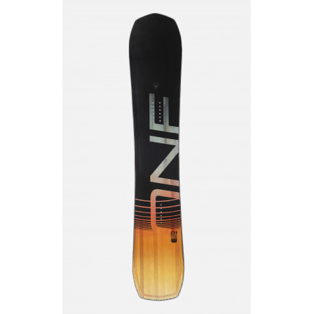 SNOWBOARD ONE + BINDUNGEN ROSSIGNOL BATTLE B&W M/L