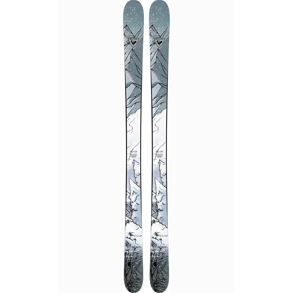 SKI BLACKOPS PRO + FIXATIONS ROSSIGNOL NX JR 7 B93 BLACK 