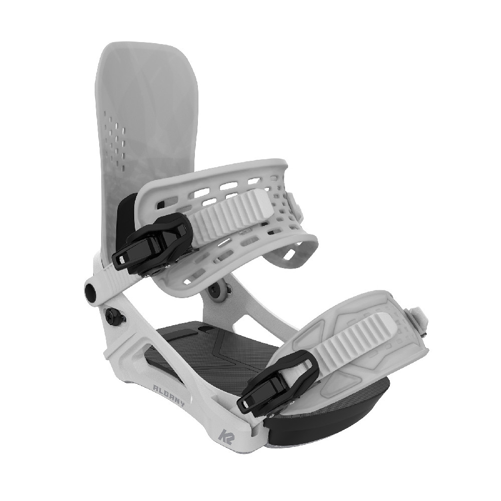 FIXATIONS DE SNOWBOARD ALBANY WHITE GREY